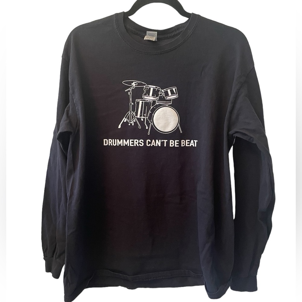 Gildan Drummers Can’t be Beat black t-shirt size L